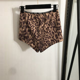 Pre Order Luxury Leopard Shorts & Bikini Top Set (2 Colours)