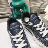 Pre Order Luxury Leather Blue Logo Design Trainers
