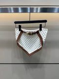Pre Order Bandeau Luxury Logo Skirt Set