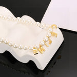 Pre Order Luxury Pearl Logo Gold Necklace