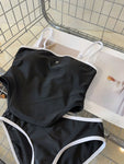 Pre Order Luxury Logo Strap Top Bikini Set