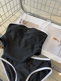 Pre Order Luxury Logo Strap Top Bikini Set