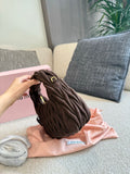 Pre Order Textured Soft Luxury Handbag In Chocolate