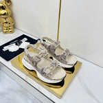 Pre Order Luxury Logo Snake Print Sandals (3 Colours)