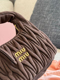 Pre Order Textured Soft Luxury Handbag In Chocolate