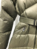 Pre Order Luxury Longline Padded Belted Coat