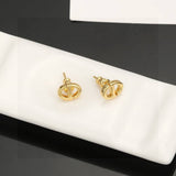 Pre Order Luxury Design Gold Stud Earrings