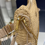 Pre order Crochet Luxe Cross Body Bag In Beige