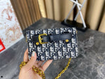 Pre Order Luxury Gold Logo Chain Mini Cross Body Bag