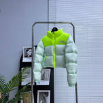 Pre Order Cropped Puff Coat In Lime