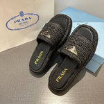 Pre Order Luxury Crochet Flatform Slides