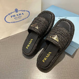 Pre Order Luxury Crochet Flatform Slides