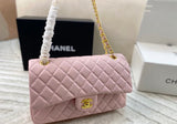 Pre Order Luxury Gold Logo Chain  Pink Bag