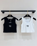 Pre Order Luxury w a n g Logo Crop Vest Tee