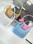Pre Order Satin Mini Bag With Crystals