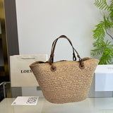Pre Order Luxury Logo Detail Beach Bag In Brown