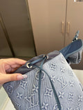 Pre Order Luxury Denim Logo Design Bucket Backpack