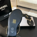 Pre Order Flipflops With Luxury Chain Logo Design