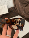 Pre Order Luxury Luxury Gold Double C Frame Logo Sunglasses