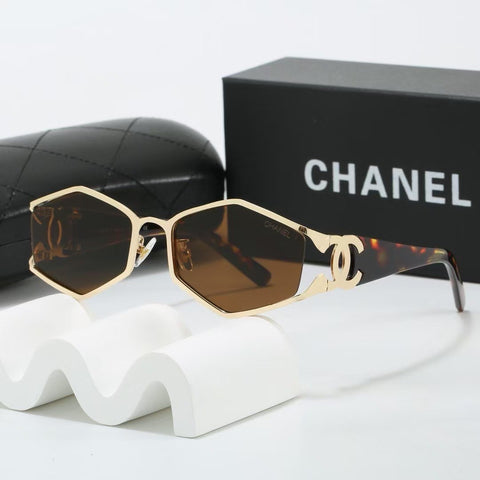 Pre Order Luxury Metal Frame Logo Cat Eye Sunglasses (5 Colours)