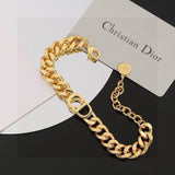 Pre Order Luxury Initial Gold Necklace & Bracelet Set