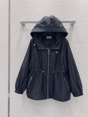 Pre Order Luxury Design Tie Waist Raincoat