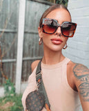 Brown Rectangular Sunnies