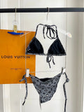 Pre Order Charcoal Luxury Logo Bikini Set