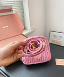 Pre Order Luxury Pleated Design Logo Mini Bag (7 Colours)