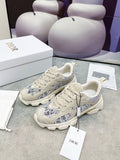 Pre Order Trainers With Luxury Blue Pattern In Nude