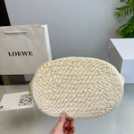 Pre Order Luxury Logo Detail Beach Bag In White