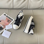 Pre Order Luxury Side Logo Design Frayed Platform Trainers
