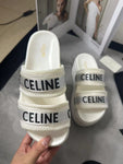 Pre Order Luxury Double Strap Logo Platform Slides (2 Colours)