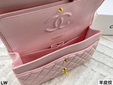 Pre Order Luxury Gold Logo Chain  Pink Bag