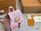 Pre Order Luxury Gold Logo Pink Backpack