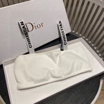 Pre Order Luxury C & D Logo Bikini Set In White
