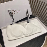 Pre Order Luxury C & D Logo Bikini Set In White