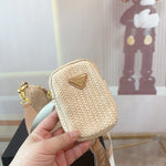 Pre Order Luxury Crochet Logo Triangle Crossbody Bag