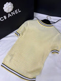 Pre Order Knitted Diamanté Luxury Logo Top