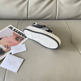 Pre Order Luxury Side Logo Design Frayed Platform Trainers