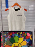 Pre Order Luxury Logo Sparkle Design Sleeveless Top (2 Colours)