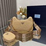 Pre order Crochet Luxe Cross Body Bag In Beige