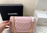Pre Order Luxury Gold Logo Chain  Pink Bag