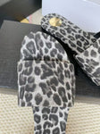 Pre Order Luxury Leopard Flat Slides