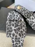 Pre Order Luxury Leopard Flat Slides