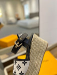 Pre Order Luxury Black Logo Wedges