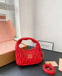 Pre Order Luxury Pleated Design Logo Mini Bag (7 Colours)