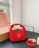 Pre Order Luxury Pleated Design Logo Mini Bag (7 Colours)