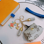 Pre Order Pouch Luxury Design Combo Keychain In Grey