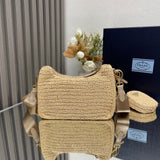 Pre order Crochet Luxe Cross Body Bag In Beige